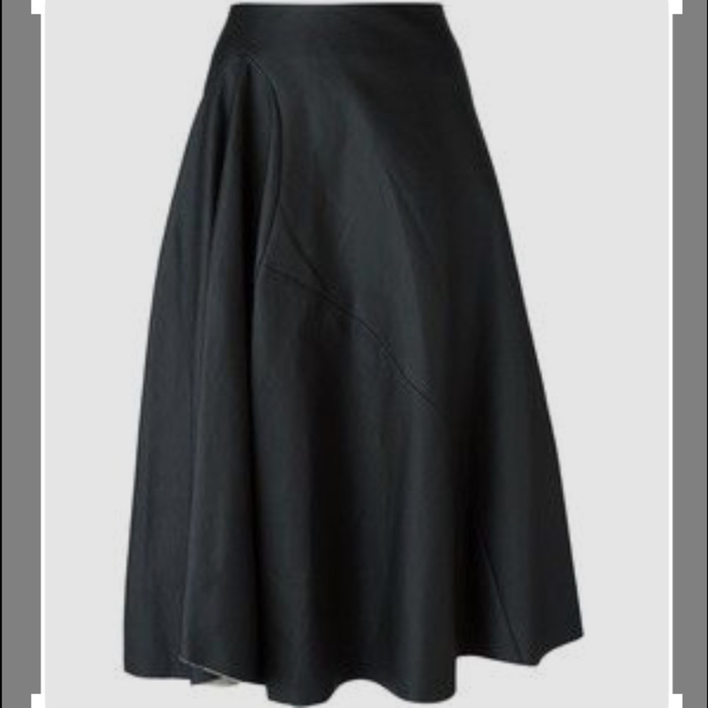 Christian Wijnants Asymmetrical Skirt Midi size 6 Linen blend